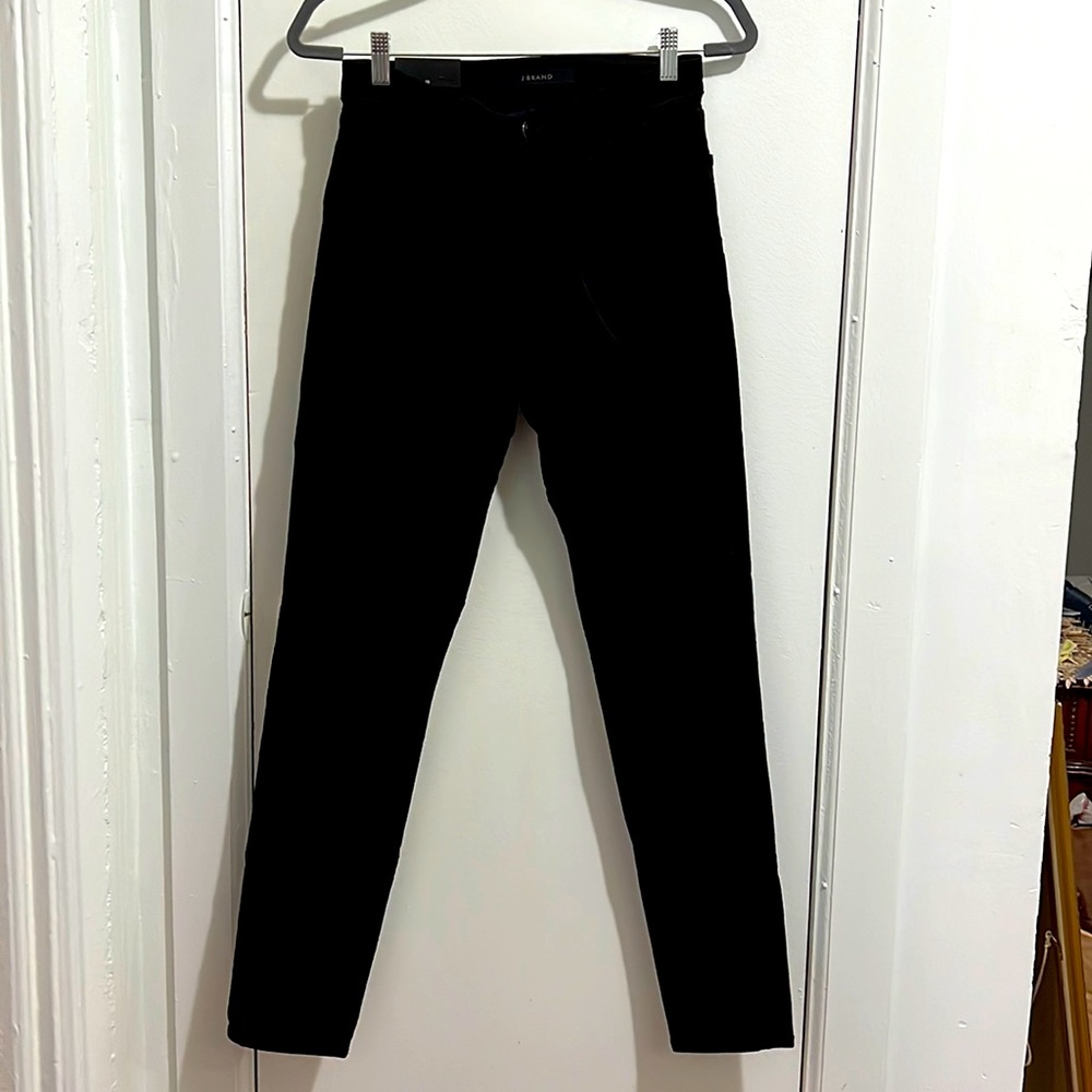 NWT J Brand Maria Flawless Velvet Black sz 28